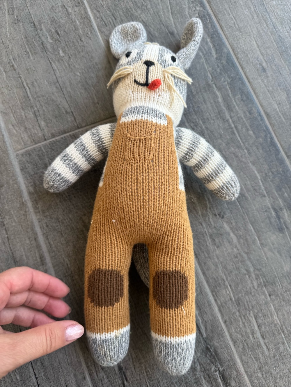 BlaBla Kids "Toutou the Dog" plush doll, handcrafted by Peruvian artisans